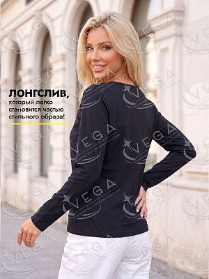 картинка Лонгслив женский 562 магазин Одежда+ являющийся официальным дистрибьютором в России 